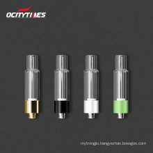 All glass round tip 510 cbd vaporizer pen Ocitytimes e cigarette AG03 vape atomizer